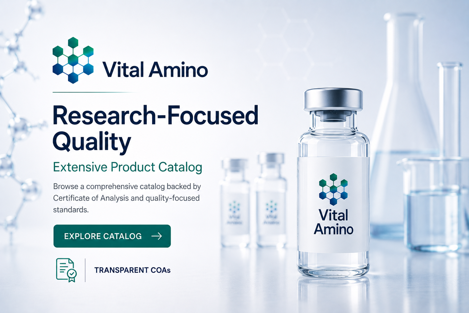 Vital Amino — Research-Focused Quality. Browse our extensive product catalog.